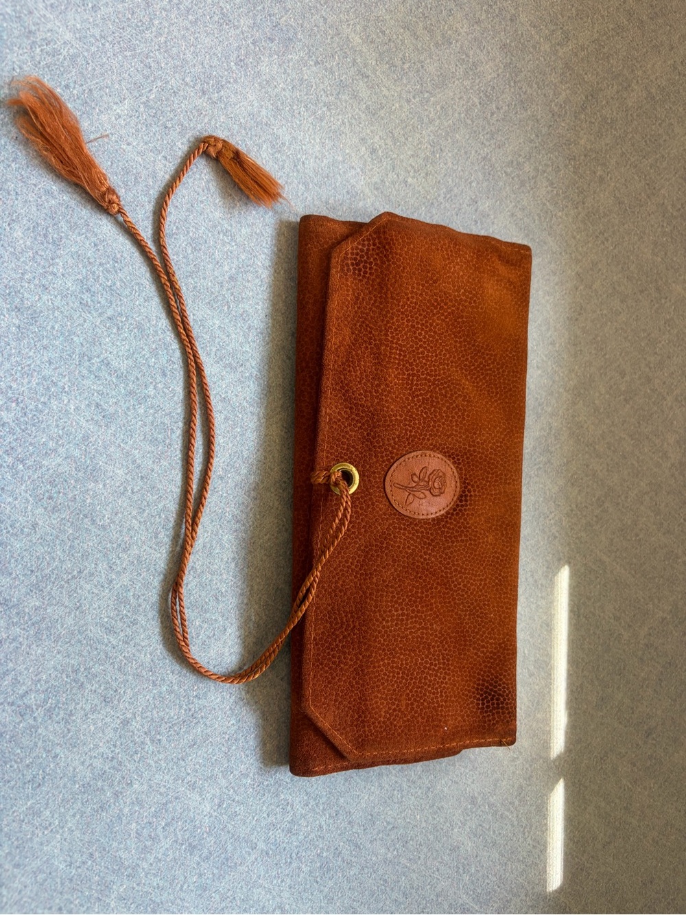 Rolfs - Split Cowhide - Vintage Jewelry Roll / Clutch